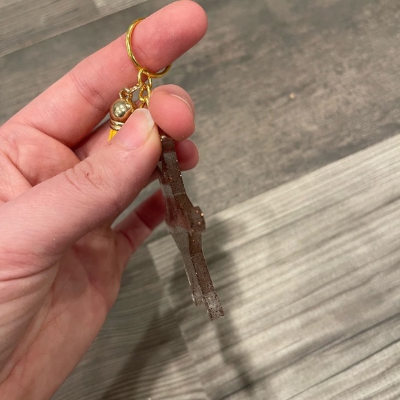 Handmade Sheriff Badge Keychain - Picture 3 of 6